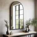 Black Arch Wall Mirror Modern Bathroom, Living Room