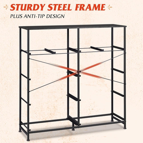 Charcoal Dresser With 10 Drawers For Bedroom Storage