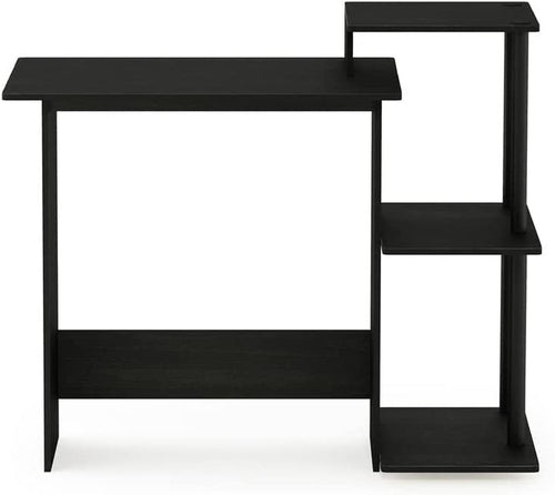Compact Desk with Square Shelves for Home Office